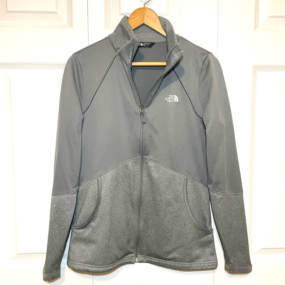 The North Face Performance Jacket Cinder 100 Green Gray Medium Zip Up